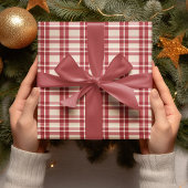 思素朴想 | Farmhouse Red Plaidを受け入れる ラッピングペーパー