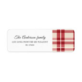 思素朴想 | Farmhouse Red Plaidを受け入れる ラベル (正面)