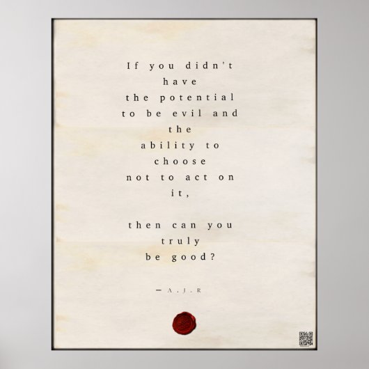 思索📖 12/56 🌹🗡 0010110 ポスター (正面)