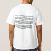 思考から物質へTシャツ Tシャツ (裏面)