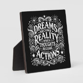 思考が行動を起こすと夢が現実になる フォトプラーク (正面)