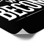 思考が行動を起こすと夢が現実になる ポスター (角)