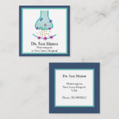 思考するニューロンシナプス スクエア名刺 (正面/裏面)