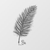 思考と感情の声をクイルする ウィンドウサイン (シート)