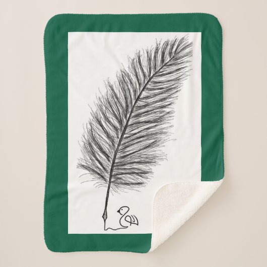 思考と感情の声をクイルする シェルパブランケット (正面)