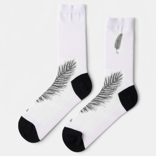 思考と感情の声をクイルする ソックス (左)