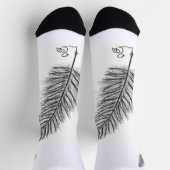 思考と感情の声をクイルする ソックス (上部)