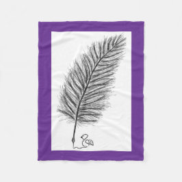 思考と感情の声をクイルする フリースブランケット