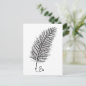 思考と感情の声をクイルする ポストカード (スタンド正面)