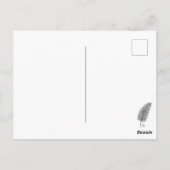 思考と感情の声をクイルする ポストカード (裏面)