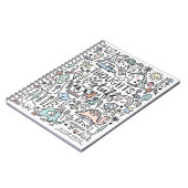 思考と物かわいい小さなドードル ノートブック (左側)