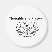 思考と祈りの言葉、白黒おもしろい、 マグネット (正面)