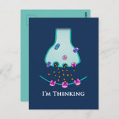 思考のニューロンシナプス ポストカード (正面/裏面)