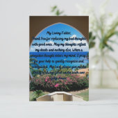 思考の平前向きらなグリーティングカード カード (スタンド正面)