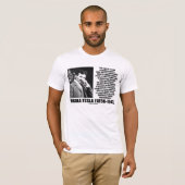 思考の引用文のニコラ・テスラ交換 Tシャツ (正面フル)