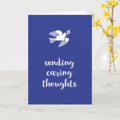 思考の気に送信悔やみや弔慰 カード (黄色い花)