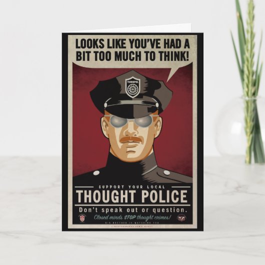 思考の警察は梳きます カード (正面)