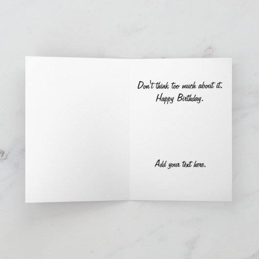 思考の警察は梳きます カード (内部)