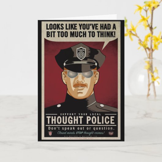 思考の警察は梳きます カード (黄色い花)