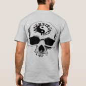 思考のINNERSTRENGTHのスカルのバッジ Tシャツ (裏面)