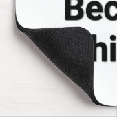 思考は事になります! マウスパッド (コーナー)