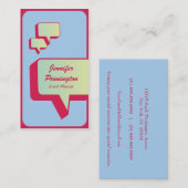 思考は名刺イベント・プランナの泡立ちます 名刺 (正面/裏面)