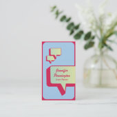 思考は名刺イベント・プランナの泡立ちます 名刺 (スタンド正面)