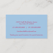 思考は名刺イベント・プランナの泡立ちます 名刺 (裏面)