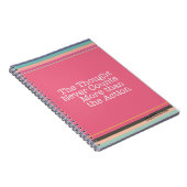 思考は決して行為のノートより多くを数えません ノートブック (右側)