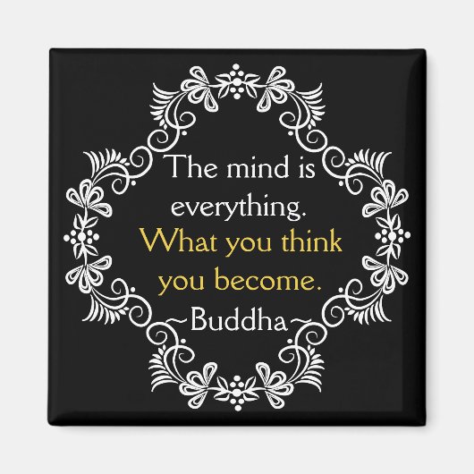 思考やる気を起こさせるブッダ引用文 マグネット (正面)