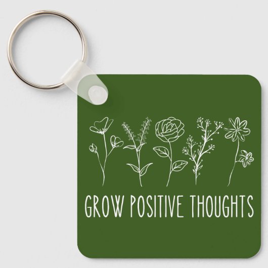 思考を前向き美的にする キーホルダー (正面)