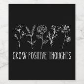 思考を前向き美的にする ワインラベル (シングルラベル)