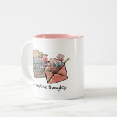 思考を高前向きめる ツートーンマグカップ (正面左)