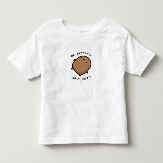 思考停止ポテト トドラーTシャツ (正面)