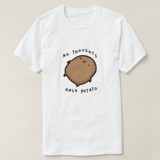 思考停止ポテト Tシャツ (デザイン正面)