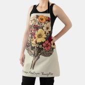 思考前向きの成長BrainフローラスタイルTシャツ エプロン (インサイチュ)