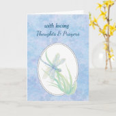 思考祈りの言葉悔やみや弔慰ビューティフルトンフライ カード (黄色い花)