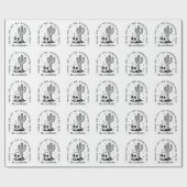 思考過多のおもしろい引用文西部 ラッピングペーパー (フラット)