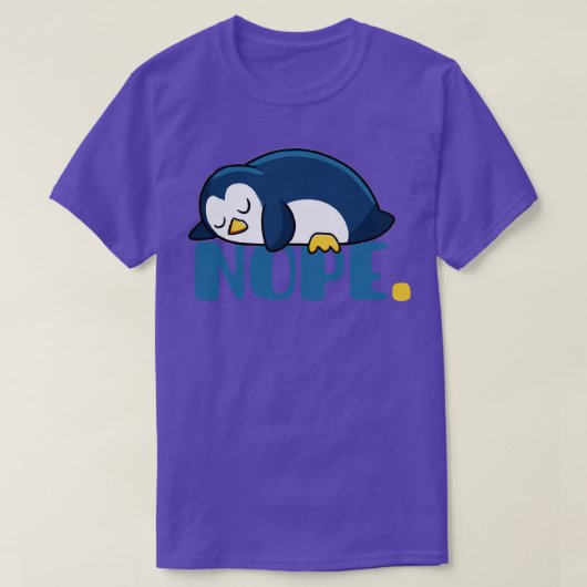 怠おもしろいけペンギン3 Tシャツ (デザイン正面)