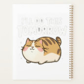 怠けおもしろい猫 – 明日こうしよう プランナー手帳 (裏面)