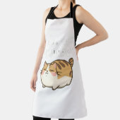 怠けおもしろい猫 – 「明日これをやるよ」 エプロン (インサイチュ)