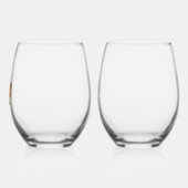 怠けおもしろい猫 – 「明日これをやるよ」 ステムなしワイングラス (左)