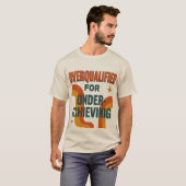 怠けおもしろい者のレトロヴィンテージTシャ頭が切れるツ Tシャツ (正面フル)