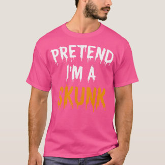 怠けおもしろい者ハロウィーン私はスカンクだ Tシャツ
