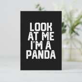 怠けおもしろい者パンダ私を見てパンダ サンキューカード (スタンド正面)