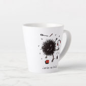 怠けおもしろい者リラックスさせるの日 カフェラテマグ (右アングル)