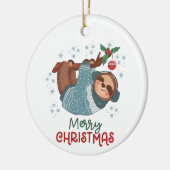 怠けすぎるクリスマス セラミックオーナメント (左)