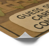 怠けゴートのスパデー - ユーモア漫画 ポスター (角)