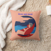 怠けリラックス者の態度グラフィックデザイン クッション (ブランケット)