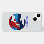 怠けリラックス者の態度グラフィックデザイン Case-Mate iPhoneケース (裏面 (横))